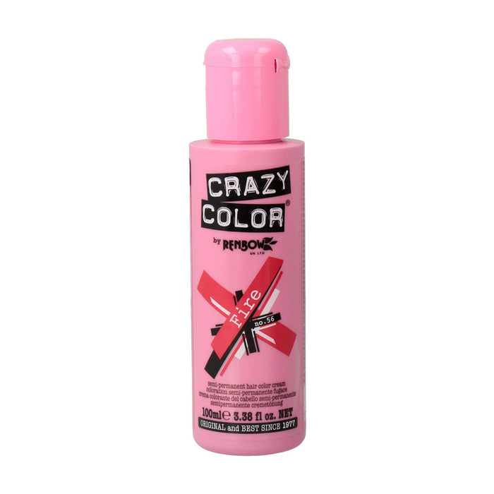 Teinture semi permanente sans ammoniaque 100ml - Crazy Color : 56 -  Fire - 1