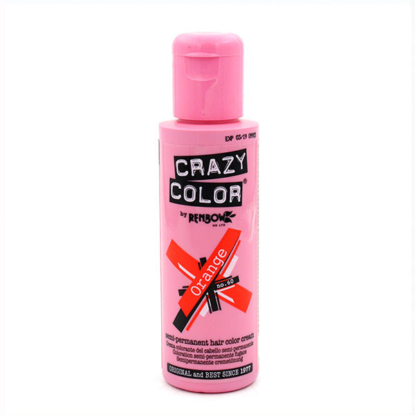Teinture semi permanente sans ammoniaque 100ml - Crazy Color : 60 Orange - 1