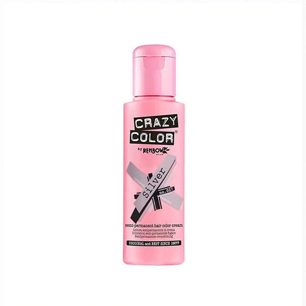 Teinture semi permanente sans ammoniaque 100ml - Crazy Color : 27 -  Silver - 1