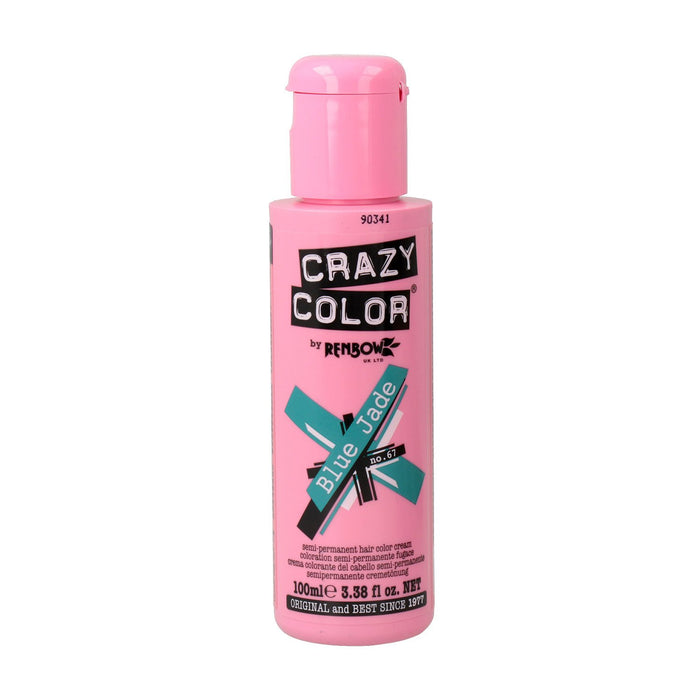 Teinture semi permanente sans ammoniaque 100ml - Crazy Color : 67 -  Blue Jade - 1