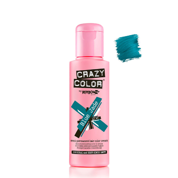 Teinture semi permanente sans ammoniaque 100ml - Crazy Color : 67 -  Blue Jade - 1