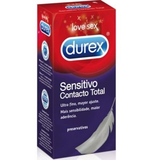 Préservatifs Sensitive Total Contact - Durex : 12uds - 2