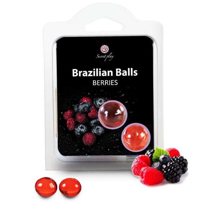 Set 2 Boules Lubrifiantes Boules Brésiliennes Fruits des Bois - Secretplay Cosmetic - Secret Play - 1