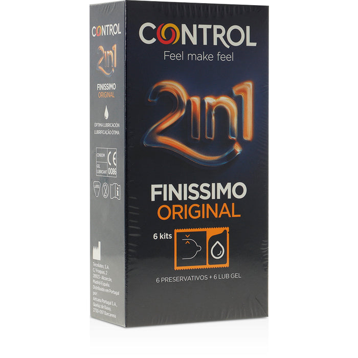 Duo Finisimo Préservatifs + Lubrifiant 6 Unités - Control - 1