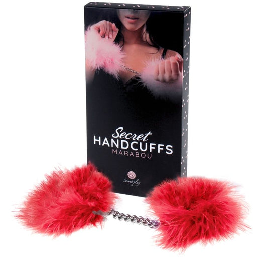 Secretplay Menottes Rouge en Marabou - Secretplay 100% Fétiche - Secret Play - 2