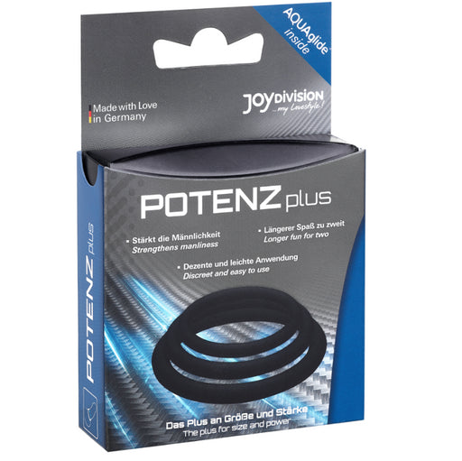 Kit 3 Duo Anneaux Erection Enhancer Taille S, M, L Noir - Potenzduo - 2
