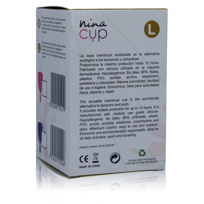 Nina Cup Coupe Menstruelle Taille L Rose - Nina Kiki - Nina Kikí - 5