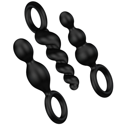 Ensemble de plugs anaux 3pcs Noir - Satisfyer - 1