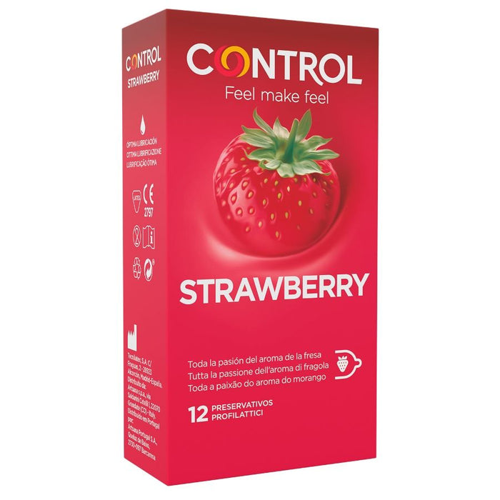 Préservatifs Adapt Fraise 12 Unités - Control - 1