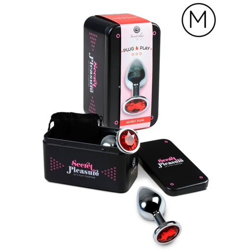 Plug Anal Rojo Talla M - Secretplay Toys - Secret Play - 2