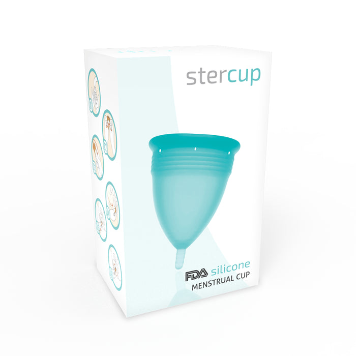 Coupe menstruelle en silicone Taille L Aigue-marine - Stercup - 3