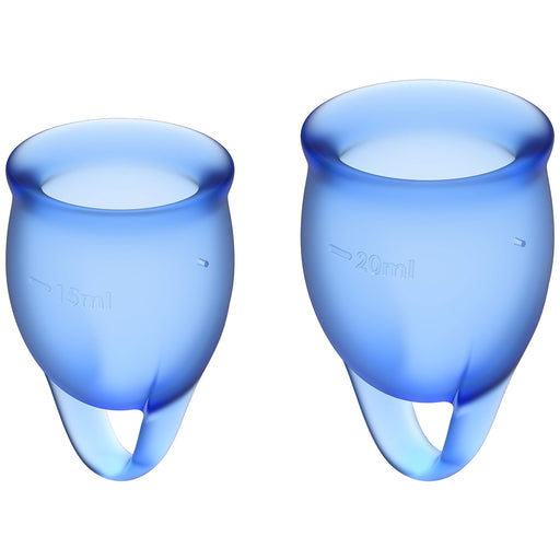 Kit Coupe Menstruelle Feel Confident Bleu Intense 15+20ml - Satisfyer - 1