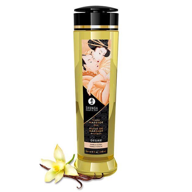 Huile de massage érotique Vanilla Desire - Huiles - Shunga - 1