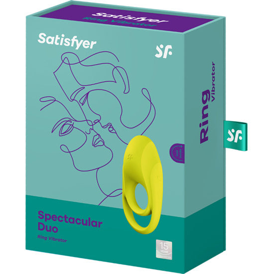 Duo Spectaculaire Anneau Vibrant Jaune - Satisfyer - 7