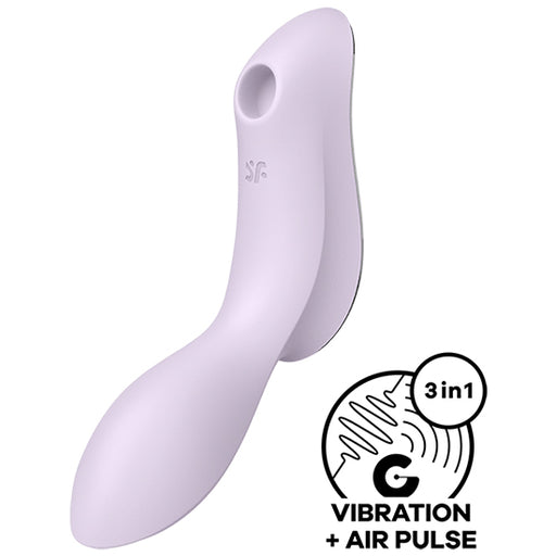 Stimulateur et vibromasseur Curvy Trinity 2 - Violet - Satisfyer - 1