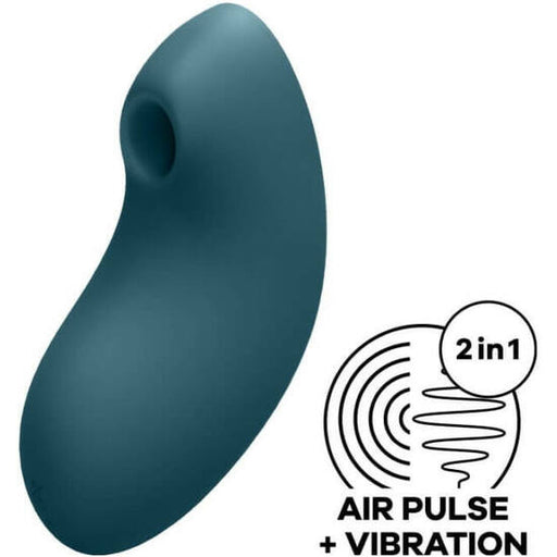 Amoureux de la vulve 2 stimulateur et vibromasseur - Bleu - Satisfyer - 1