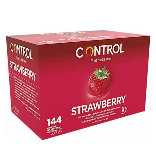 Adapte les préservatifs à la fraise 144 unités - Control - 1