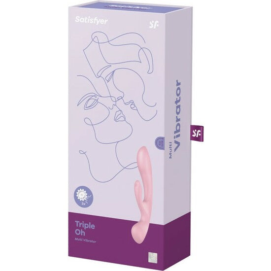 Triple Oh Vibromasseur Hybride - Rose - Satisfyer - 2