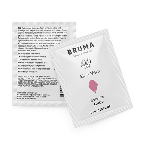 Gel Lubrifiant à l'Aloe Vera Saveur Nuage 6 ml - Bruma - 1