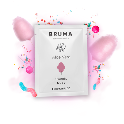 Gel Lubrifiant à l'Aloe Vera Saveur Nuage 6 ml - Bruma - 1