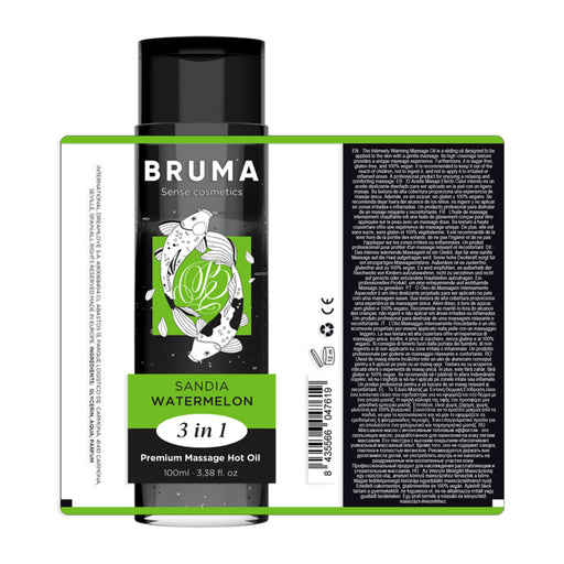 Huile de Massage Effet Chaleur - Saveur Pastèque - Bruma - 2