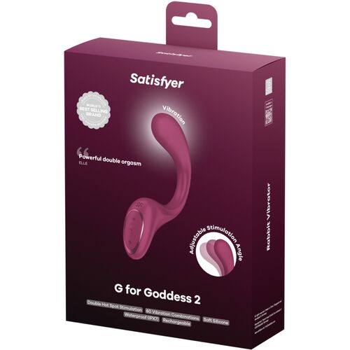 Vibromasseur Lapin "G For Goddess 2" Bordeaux - Satisfyer - 1
