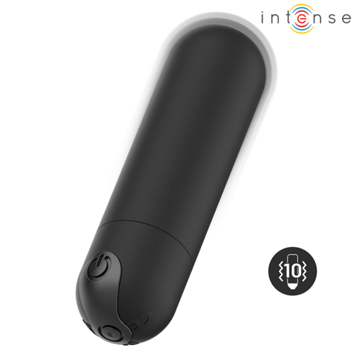 Mini Vibromasseur Bullet Karen 10 Modes Rechargeable - Noir - Intense - 3