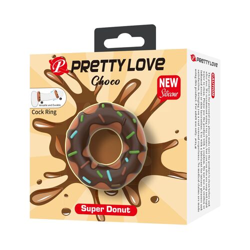 Anneau pour Pénis Super Donut Marron - Flirtation - 1
