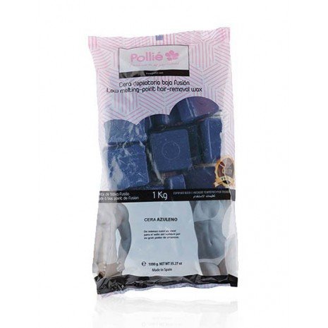 Pastilles de Cire Chaude 1 kg - Cire Bleue - Pollié - 1