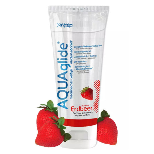 Lubrifiant Saveur Fraise 100 ml - Aquaglide - 1
