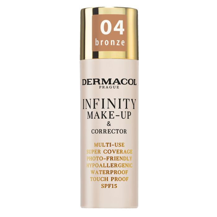Maquillage et correcteur Infinity - Dermacol : 04 Bronze - 1