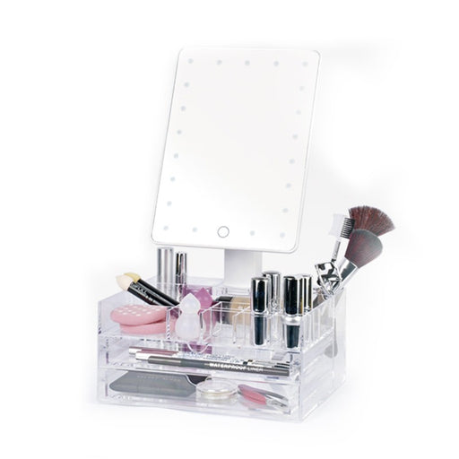 Miroir de Maquillage Incliné avec Organiseur - Perfect Beauty - 1