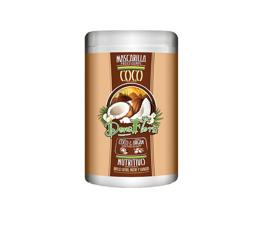 Masque nutritif à la noix de coco et à l'argan 1000ml - Dona Flora - 1