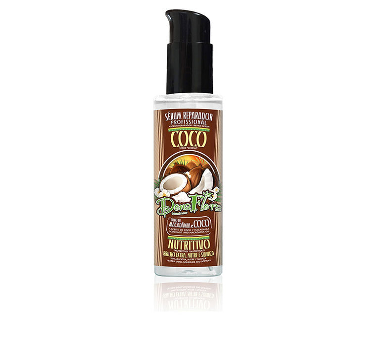 Sérum Réparateur Nutritif à la Noix de Coco et Macadamia 100ml - Dona Flora - 1