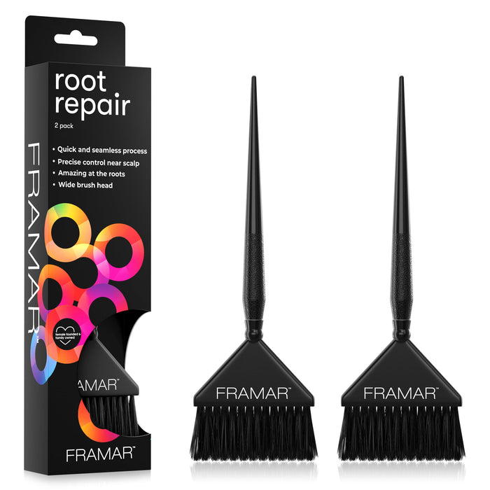 Root Repair Brush Set - Black - Pack de 2 unidades - Framar - 1