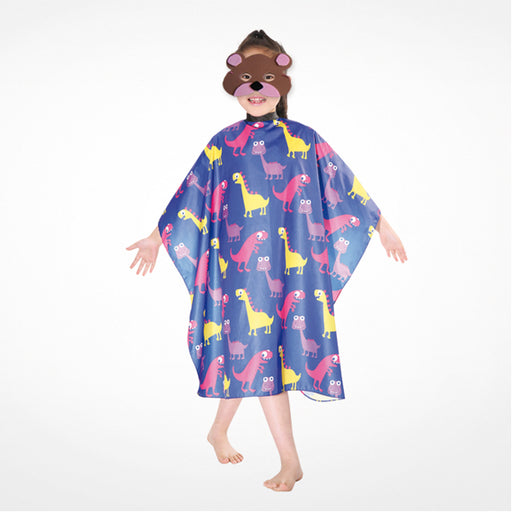 Coupe Enfant Cape Polyester 95x120cm Dino Bleu - Bifull - 1