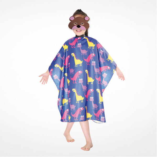 Coupe Enfant Cape Polyester 95x120cm Dino Bleu - Bifull - 1
