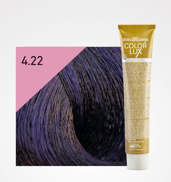 Teinture en Crème Color Lux 100ml - Design Look : 4.22 Castaño Violeta Intenso - 1