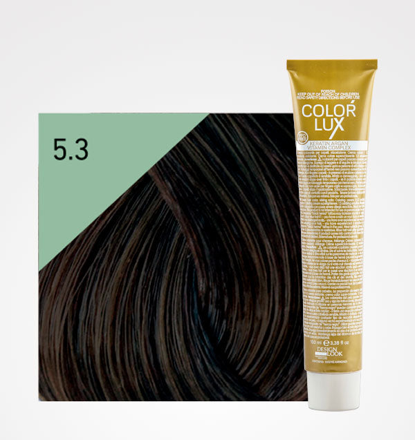 Teinture en Crème Color Lux 100ml - Design Look : 5.3 Castaño claro dorado - 1