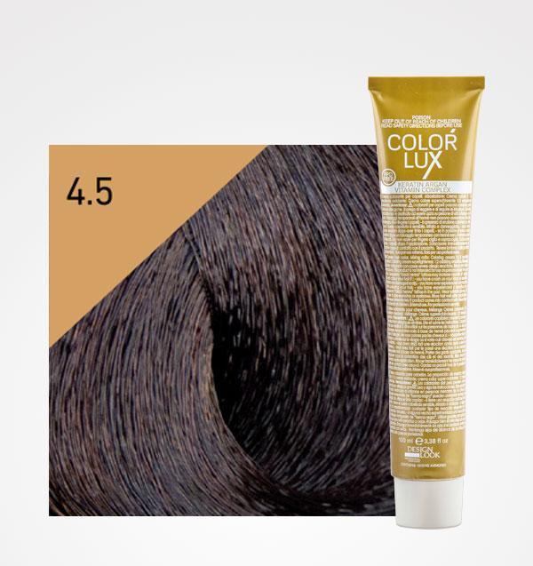 Teinture en Crème Color Lux 100ml - Design Look : 4.5 Castaño Caoba - 1