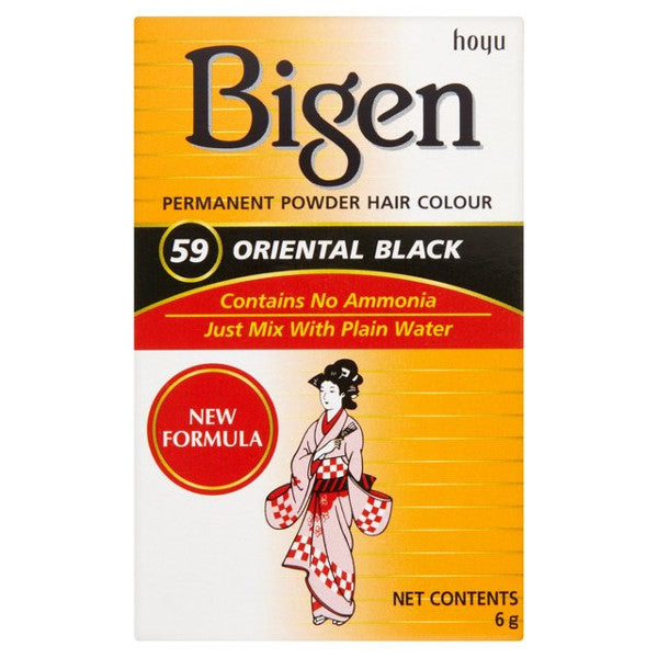 Color de cabello noir oriental 6g - Bigen - 1