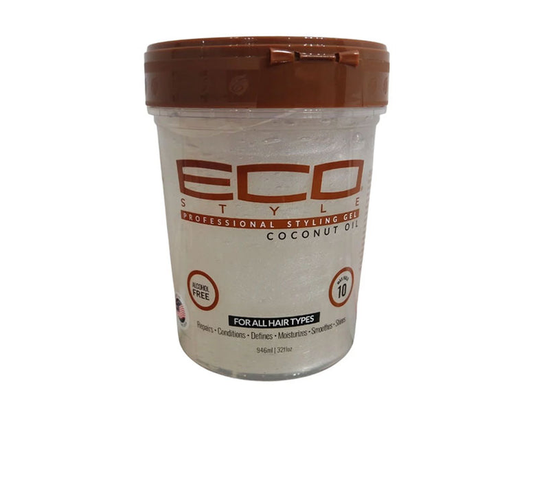 Gel Fixant Effet Gomme - Huile de Coco - Eco Styler : 946 ml - 1