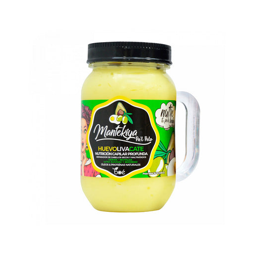 Masque à l'Oeuf, à l'Olive et à l'Avocat 454gr - Mantekiya Pa'l Pelo - 1