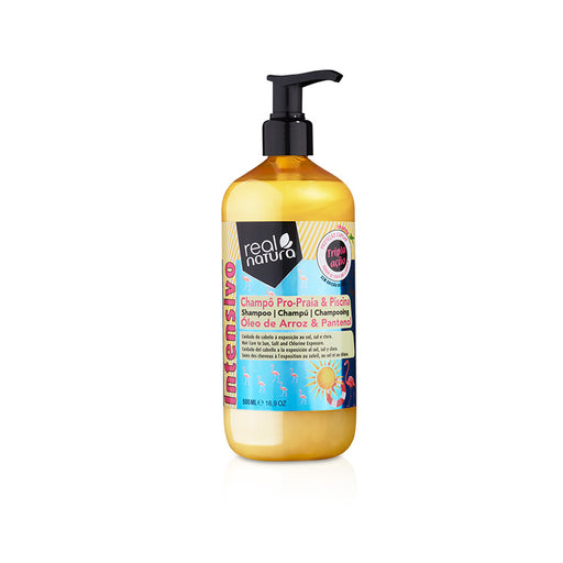 Shampoing sans sel pour après la plage ou la piscine - Champô Sem Sal Pro-Mar e Piscina 500 ml - Real Natura - 1