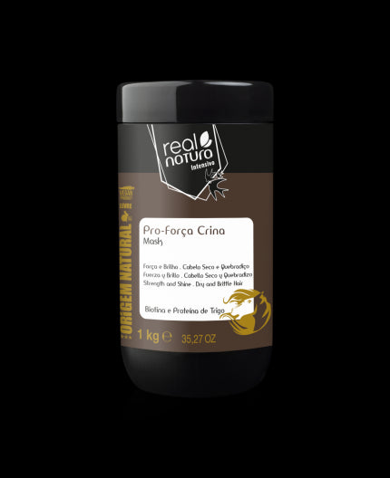 Masque capillaire sans sel pour cheveux forts - Sem Sal Mask Pro-Força Crina 1Kg - Real Natura - 1
