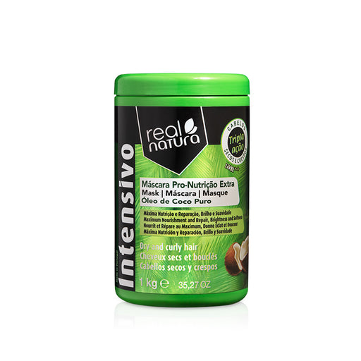 Masque capillaire sans sel Nutritiva Extra Coconut - Pro-Nutrition Extra Coconut Salt Free Mask 1 Kg - Real Natura - 1