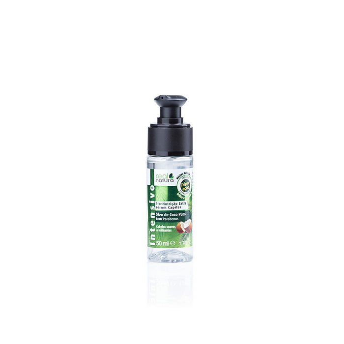 Sérum Capillaire pour Nourrir Extra Coco Puto Hair - Pro-Nitrion Extra Pure Coconut Capillary Serum 50 ml - Real Natura - 1