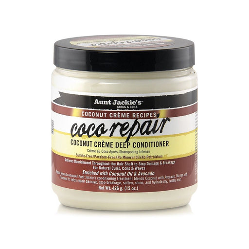 Réparateur et fortifiant - Coco Repair Coconut Creme Deep Conditioner 426 G - Aunt Jackie's - 1