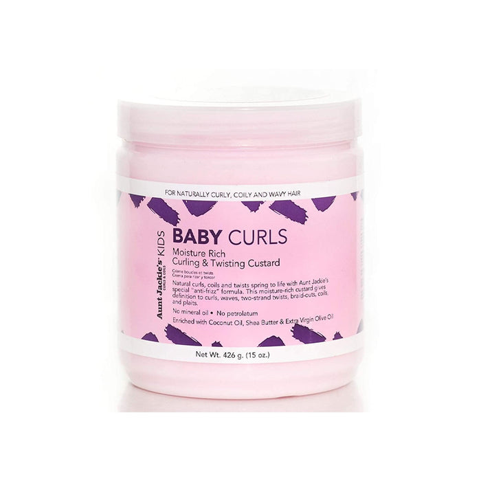 Crème Coiffante pour Enfants - Baby Curls Moisture Rich Curling &amp; Twisting Custard 426 G - Aunt Jackie's - 1