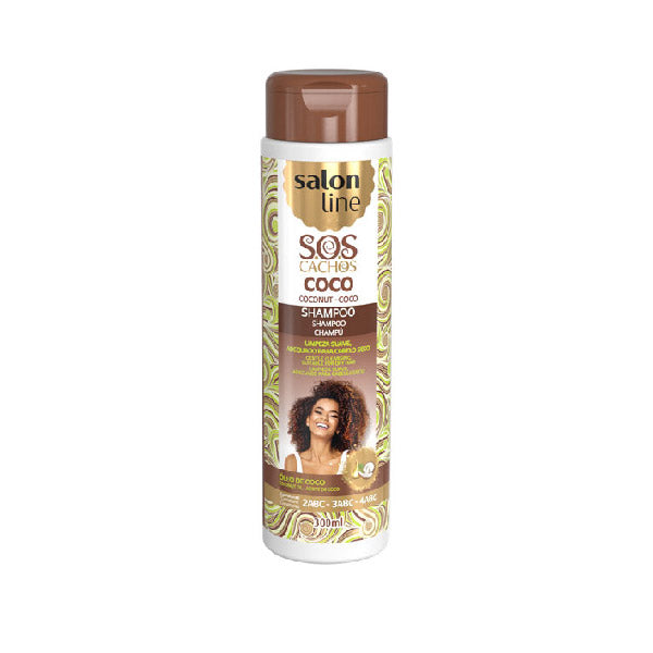 Shampoo SOS Boucles - Huile de Coco 300ml - Salon Line - 1